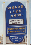 carved sign wears like new