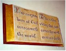 carved sign bible