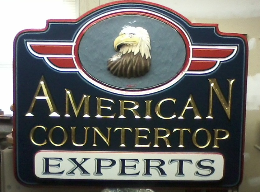 carved sign american countertop experts