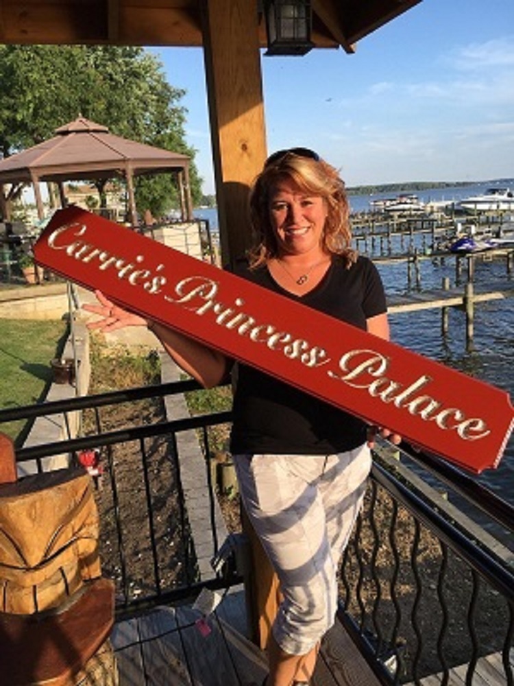 carved sign princess